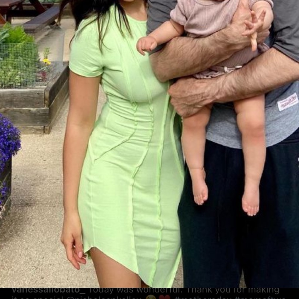 Light Green Mini Dress - Picture 4 of 4